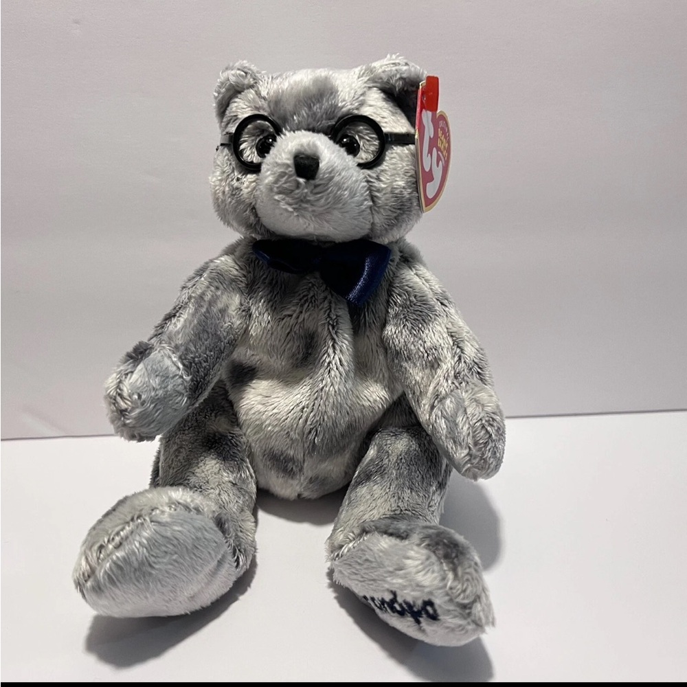 Vintage TY Beanie Baby GRANDFATHER Bear